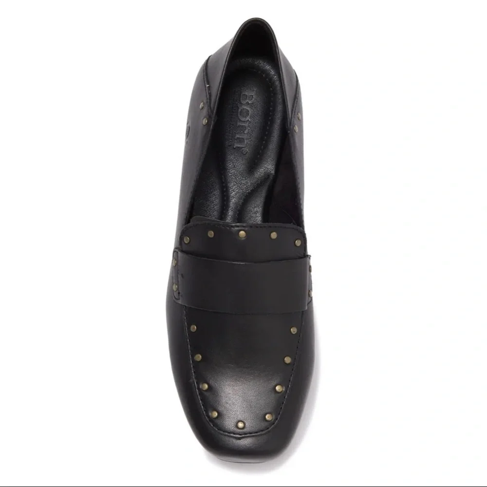NIB Born Ballo Studded Leather Loafer